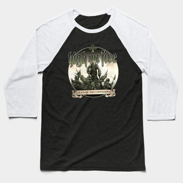 Death Is The Communion Baseball T-Shirt by Mey X Prints